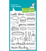 Lawn Fawn LET'S BBQ stamp set